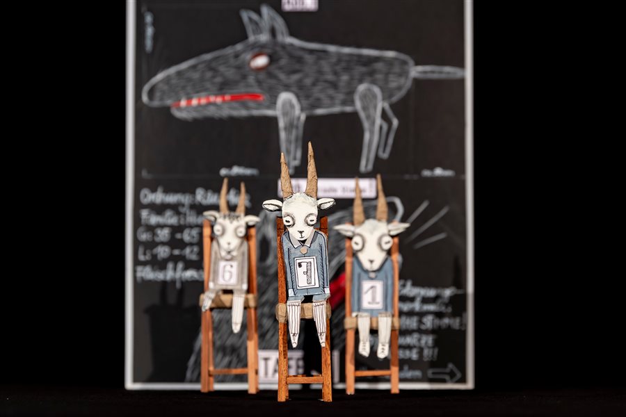 Stückbild - Vom Wolf und den 7 Geißlein - ein Ziegenkrimi frei nach den Brüdern Grimm