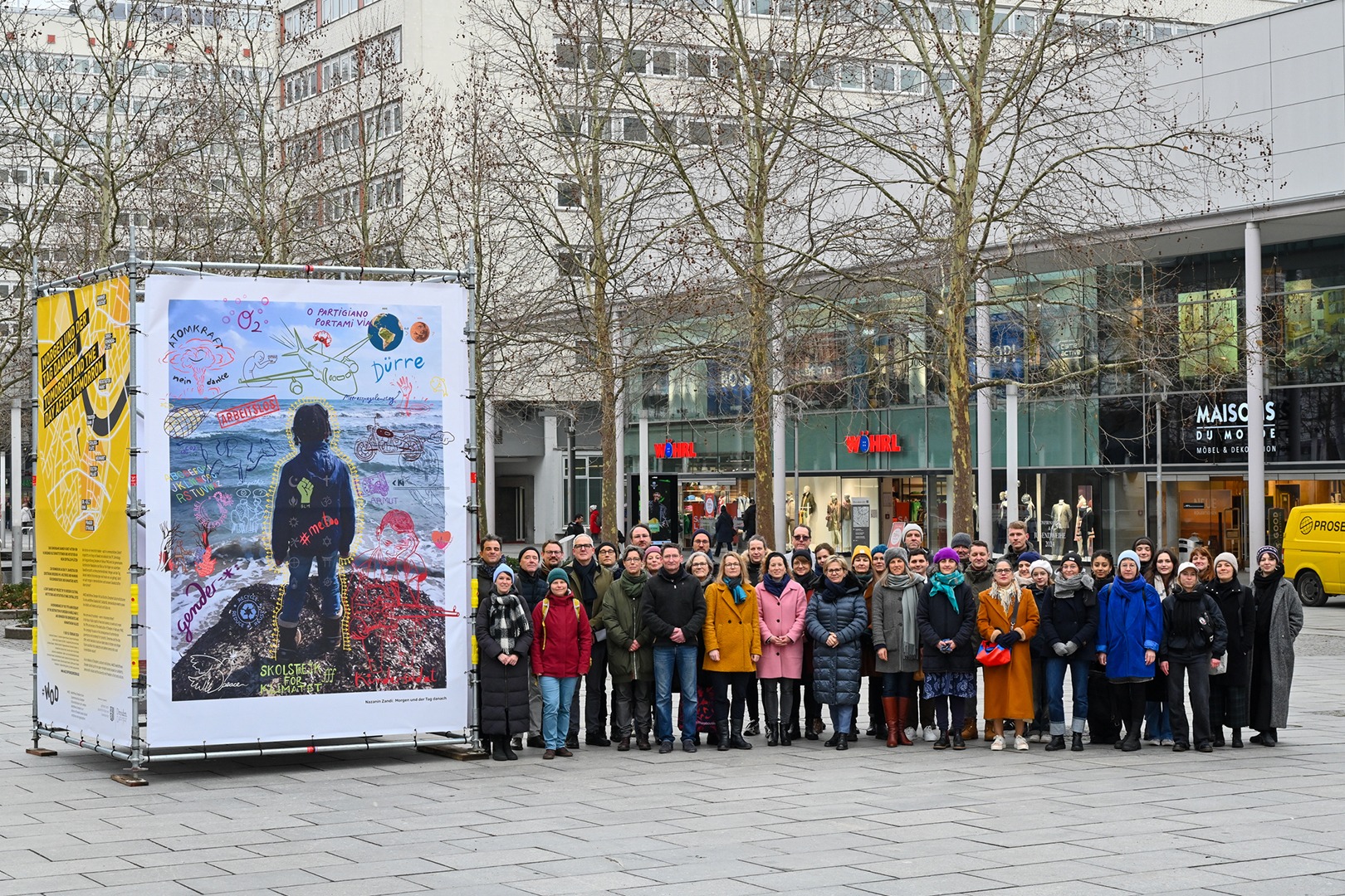 Plakataktion des Bündnisses #WOD – Weltoffenes Dresden - zum Beitrag