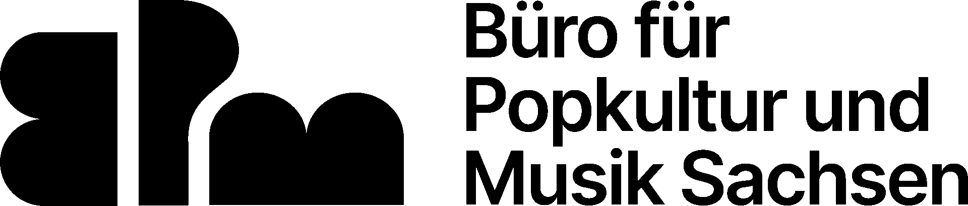 Das Logo des Büro für Popkultur und Musik Sachsen - Link auf www.bpm-sachsen.de